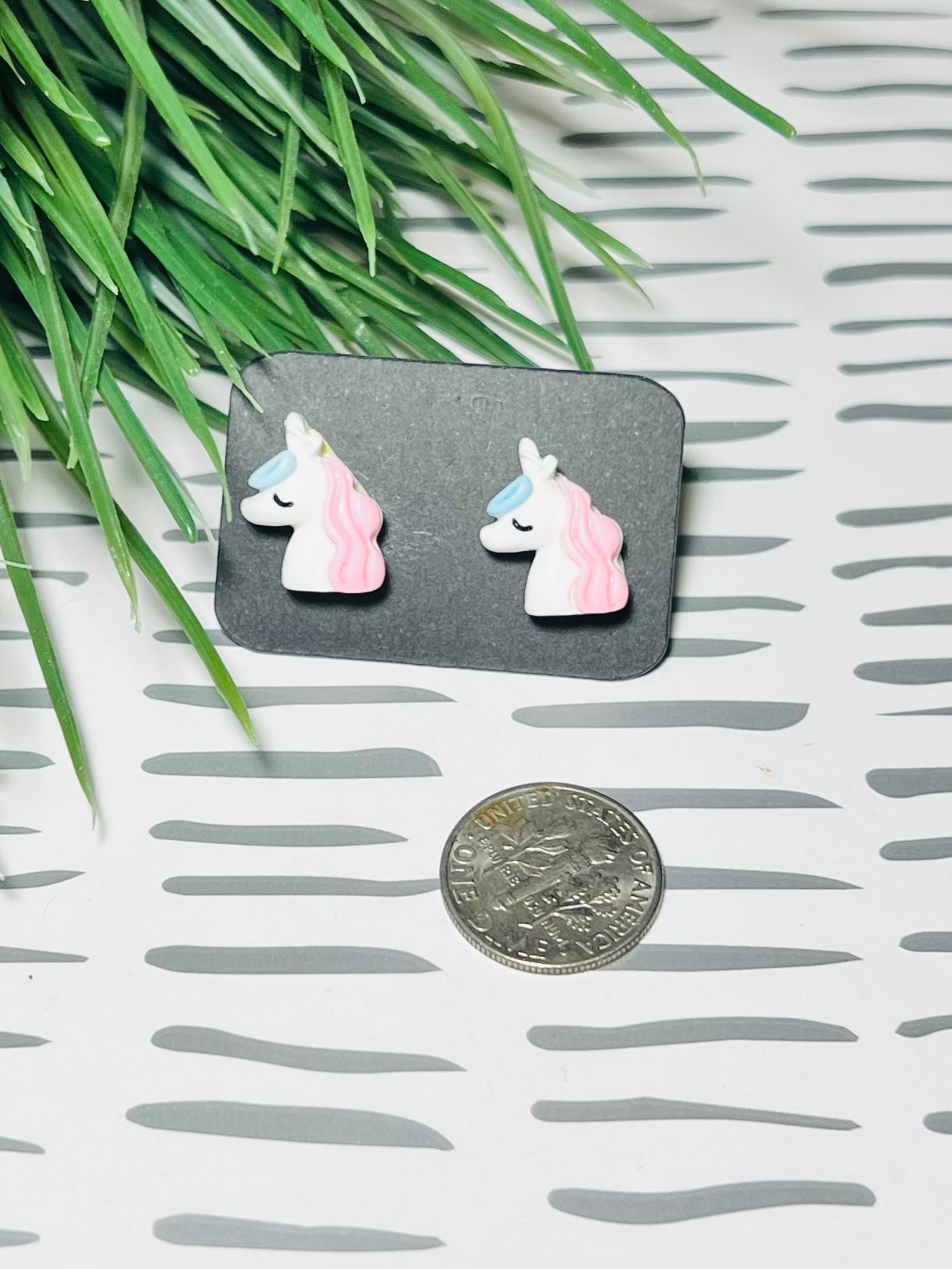 Pink Unicorn Earrings