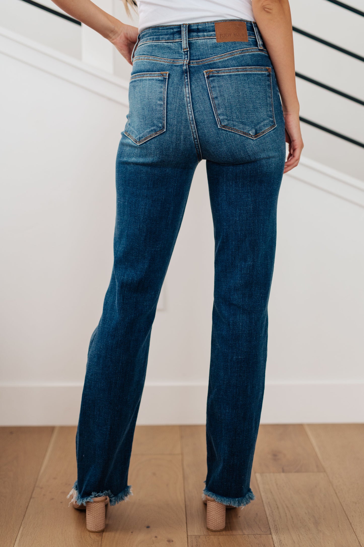 Morgan High Rise Distressed Straight Jeans ~ Online Exclusive