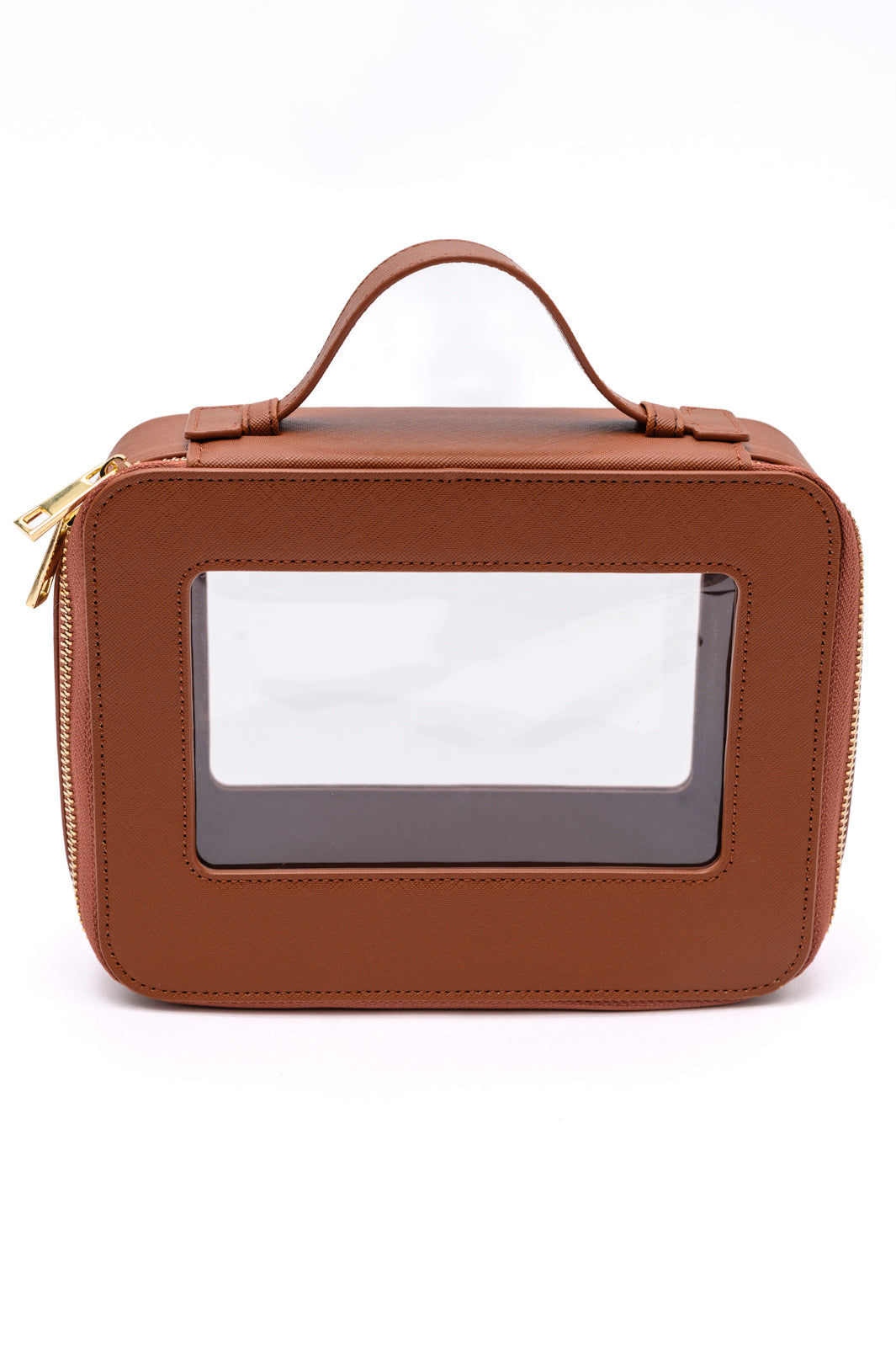 PU Leather Travel Cosmetic Case in Camel ~ Online Exclusive