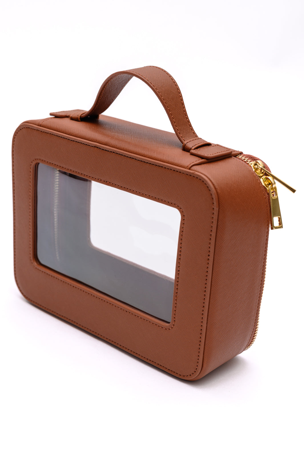 PU Leather Travel Cosmetic Case in Camel ~ Online Exclusive